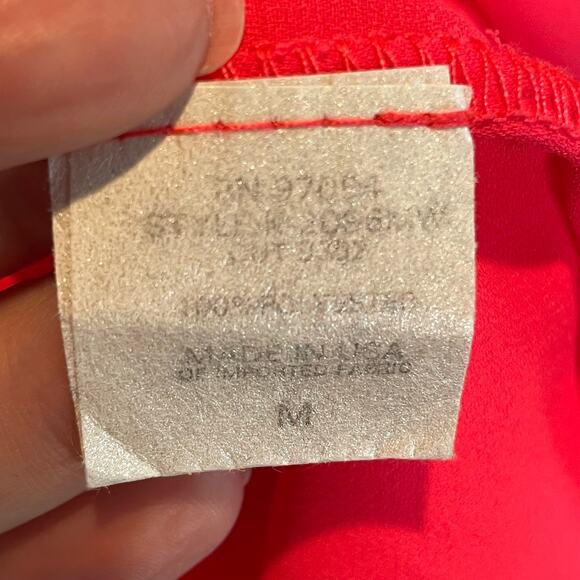 Krisa Hot Pink Mock Neck Sleeveless Blouse - Medium - Picture 6 of 6